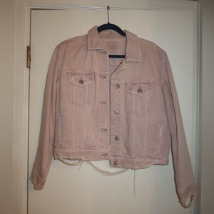 American Eagle Outfitters Light Pink Jean Jacket